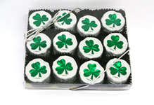 ACETATE BOX FOILED SHAMROCKS