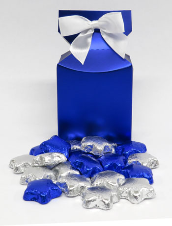 HANUKKAH BOX W/FOILED STARS