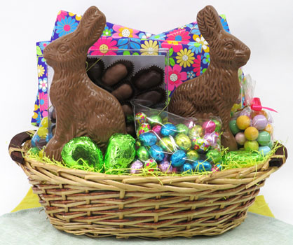 LARGE SPRING WICKER BASKET