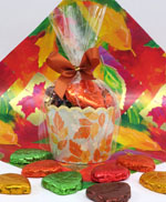 FALL CUP W/FOILED LEAVES