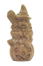 CHOCOLATE WITCH ON PUMPKIN