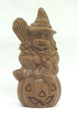 CHOCOLATE WITCH ON PUMPKIN