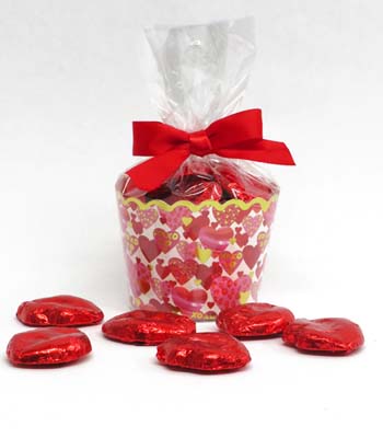 VALENTINE CUP W/4oz FOILED CHOCOLATES