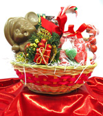 ROUND HOLIDAY BASKET